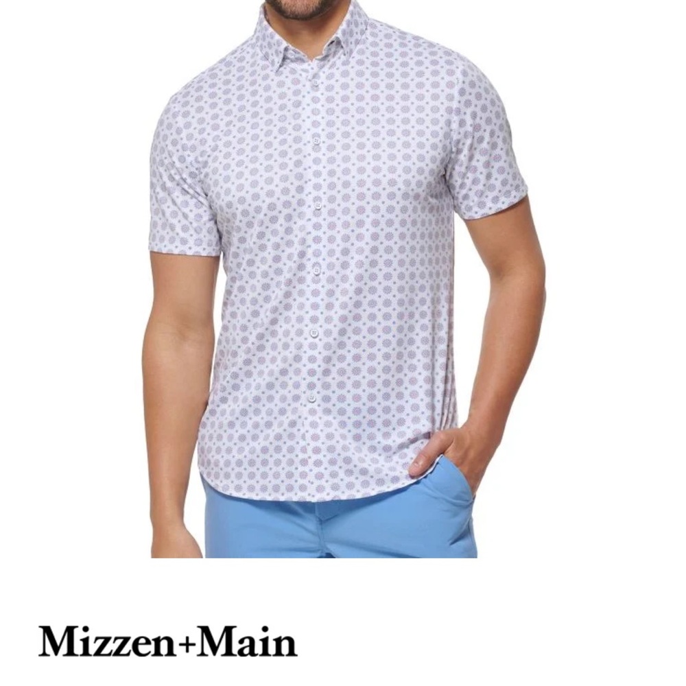Mizzen+Main Men's Patterned Button Down Shirt